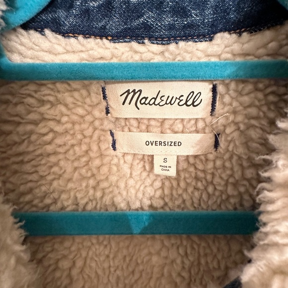 Madewell Shearling Denim Jacket - Picture 2 of 4